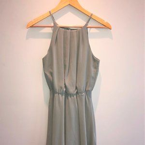 Francesca’s Mi Ami Pale Olive Dress Sz XS